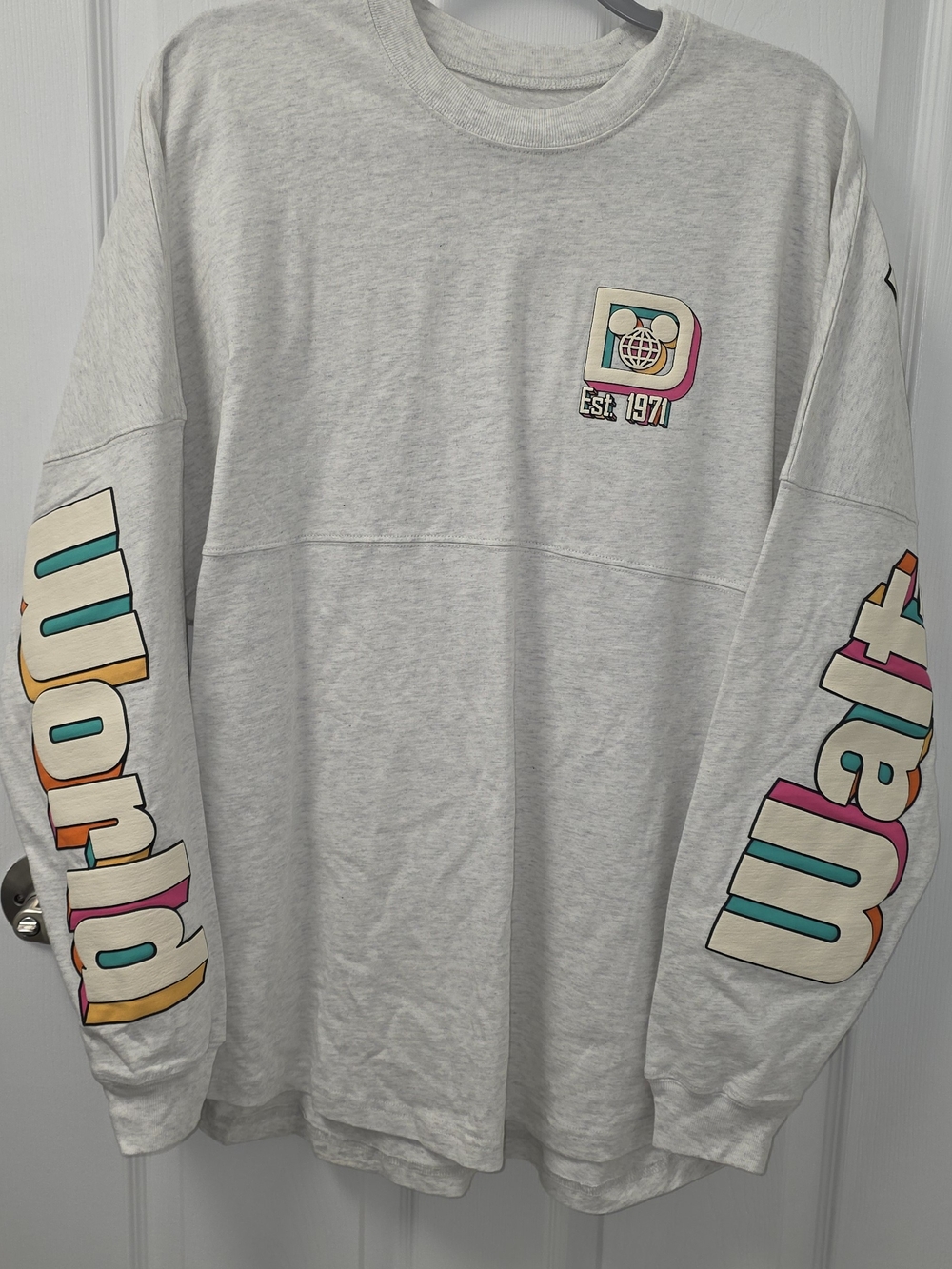 Disney Parks Walt Disney World Character Letters Spirit Jersey Large L Mickey